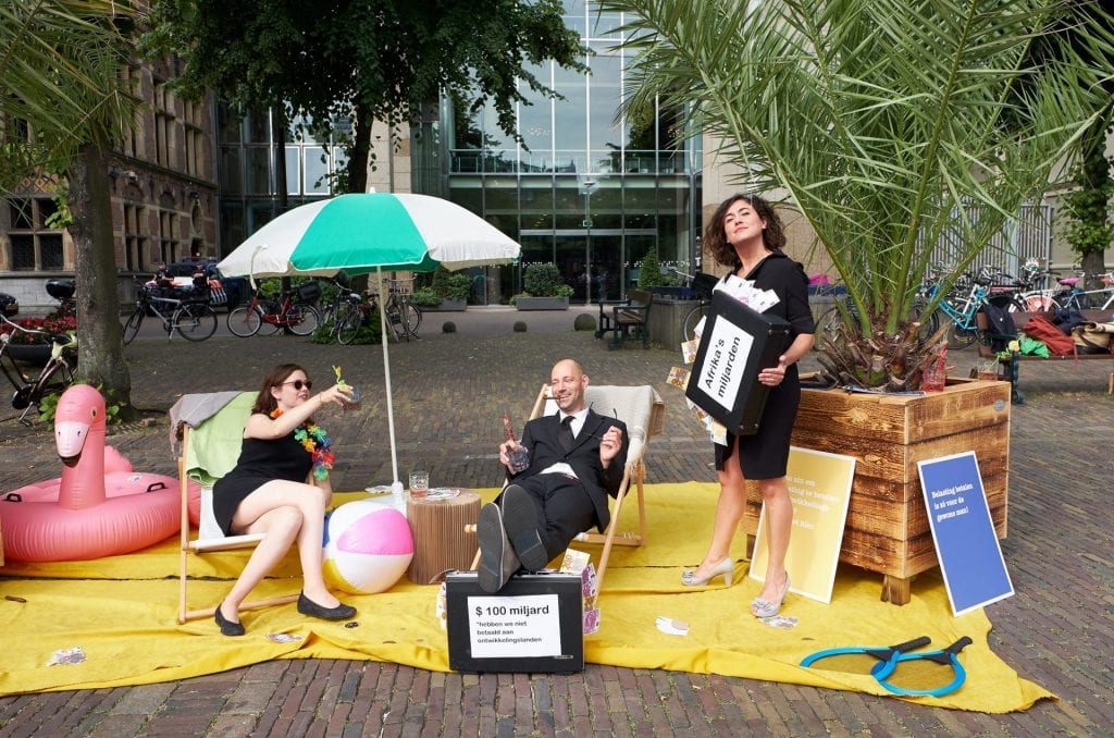 Pop-up Belastingparadijs in Den Haag 