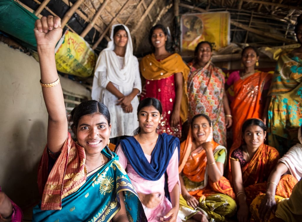 ActionAid steunt lokale vrouwengroepen die zich inzetten voor vrouwenrechten in India