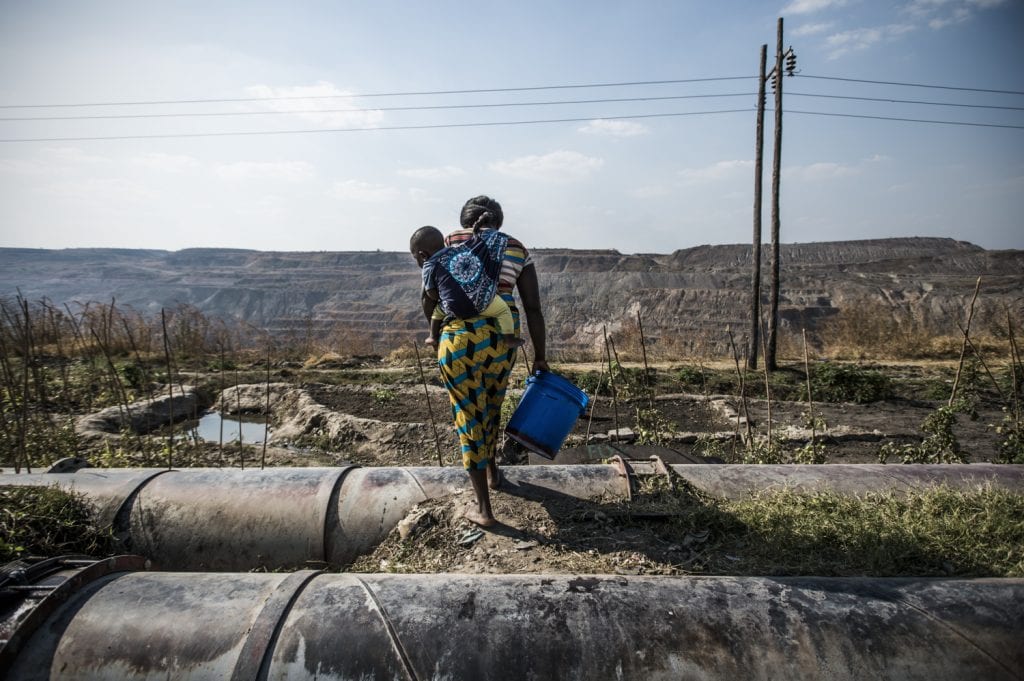 In Zambia voert ActionAid actie voor eerlijke mijnbouw en bescherming van mijnbouwgemeenschappen. © Kadir van Lohuizen/NOOR voor ActionAid