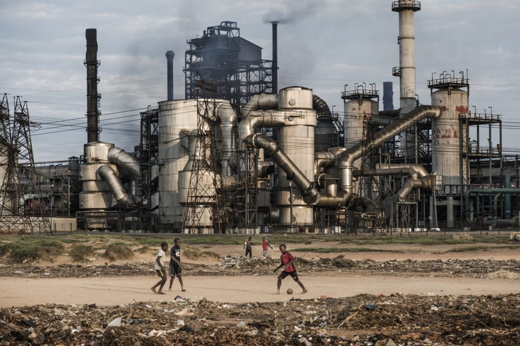 In Zambia voert ActionAid actie voor eerlijke mijnbouw en bescherming van mijnbouwgemeenschappen. © Kadir van Lohuizen/NOOR voor ActionAid