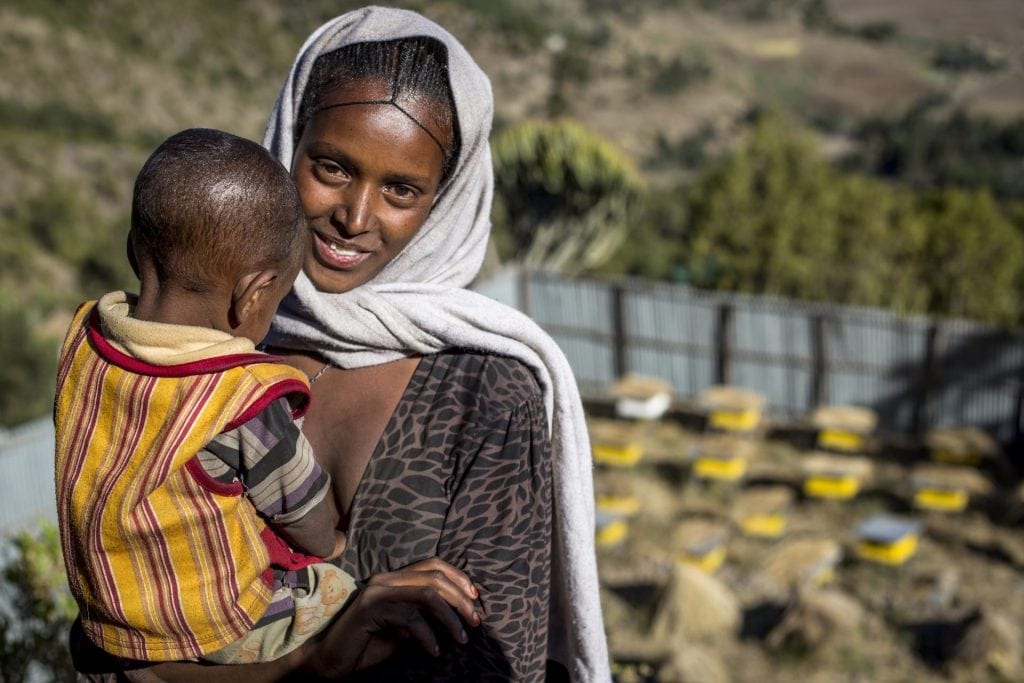 In Ethiopië is Birke lid van de controle comissie van door ActionAid gesteund bijenhouders coöperatief