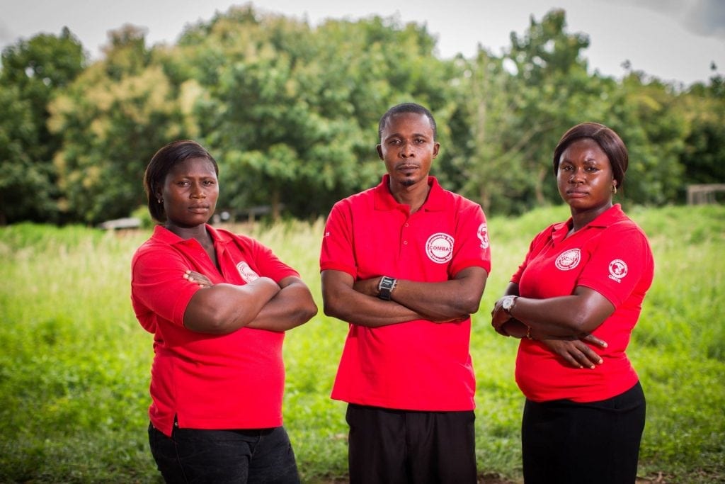 ActionAid traint COMBAT-teams op het gebied van mensenrechten, sociaal welzijn en ondersteuning voor slachtoffers van huiselijk geweld in Ghana.