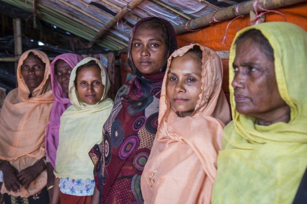 In Bangaldesh steunt ActionAid Rohingya vluchtelingen door middel van vrouwencomité's