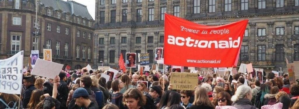 ActionAid voert campagne voor vrouwenrechten wereldwijd. In 2017 nam ActionAid deel aan de Women's March in Amsterdam.