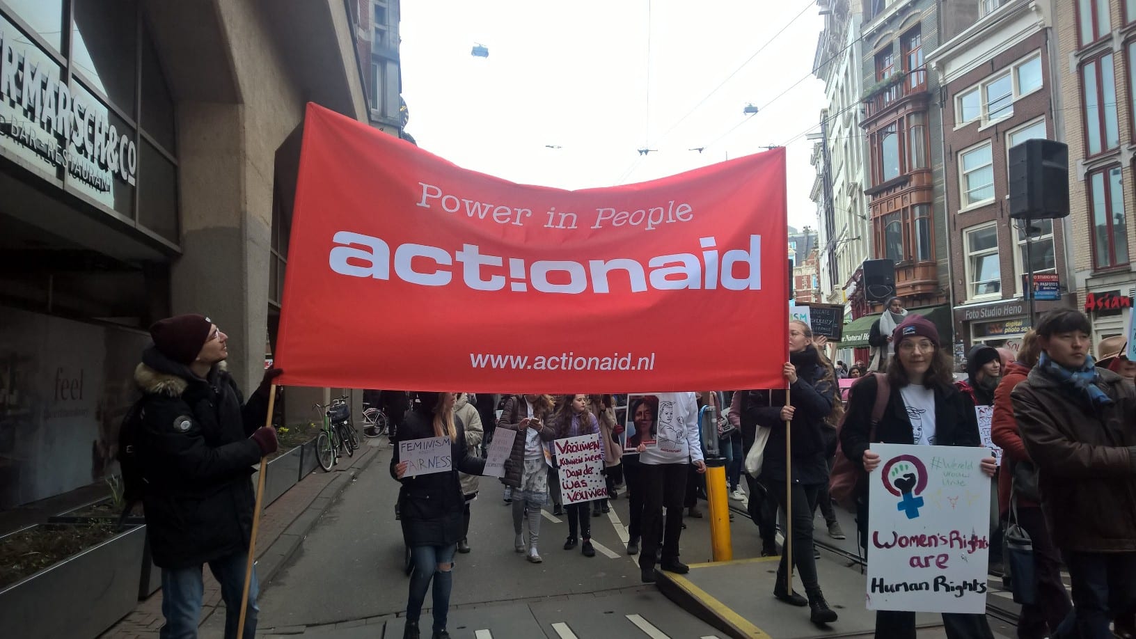 In 2019 liep ActionAid ook mee met de Women's March.