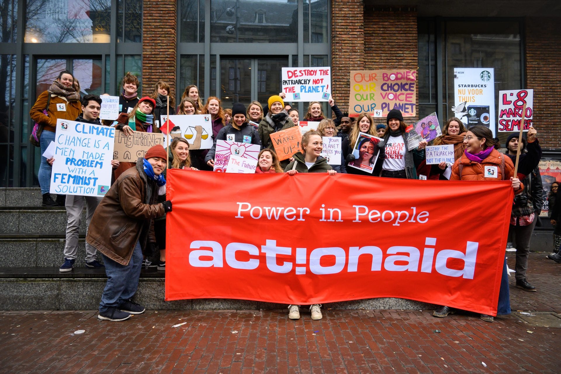 ActionAid was aanwezig op de Women's March 2020