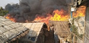 Brand in Rohingya-vluchtelingenkamp. ActionAid biedt noodhulp